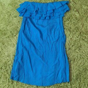 Ali Ro sleeveless  ruffle neck dress